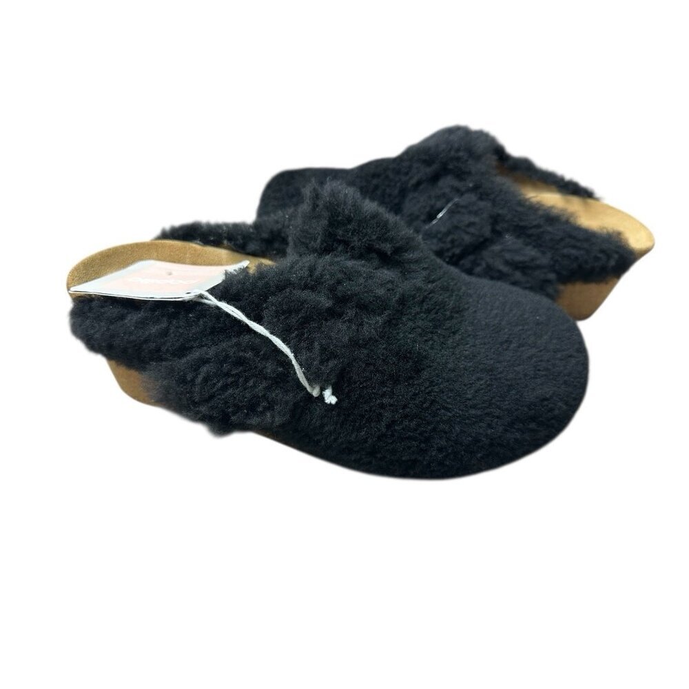 Papillio Birkenstock Fanny Teddy Black EU 39 US 8 $198 New